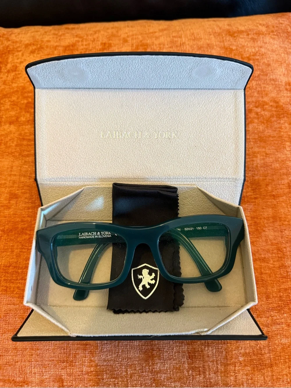 Laibach & York Washington C7 River Green Chunky Acetate Glasses